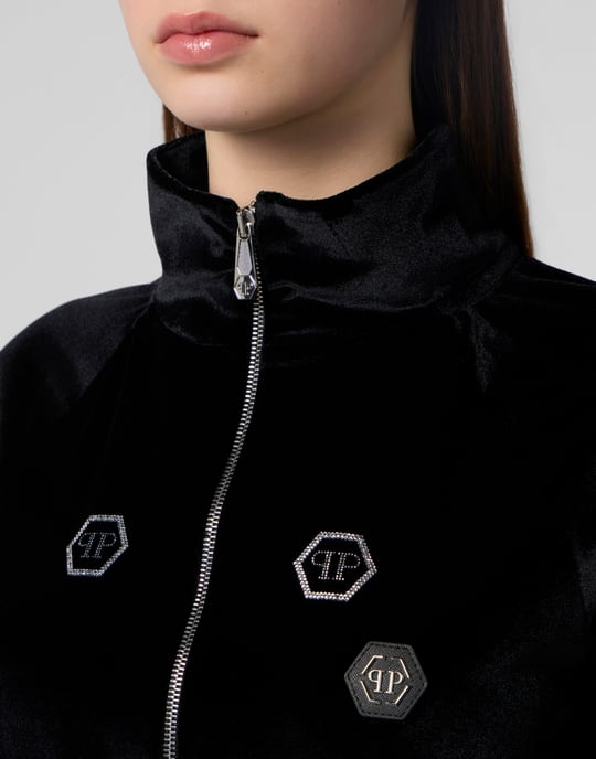 Chenille Tracksuit Jacket Mini Monogram Crystal Monogram - Image 3