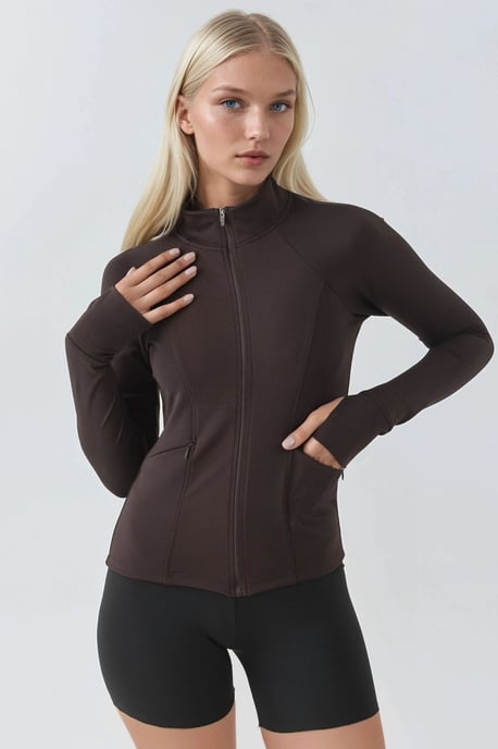 Aansluitende Gebreide Col Actieve Top - Image 1