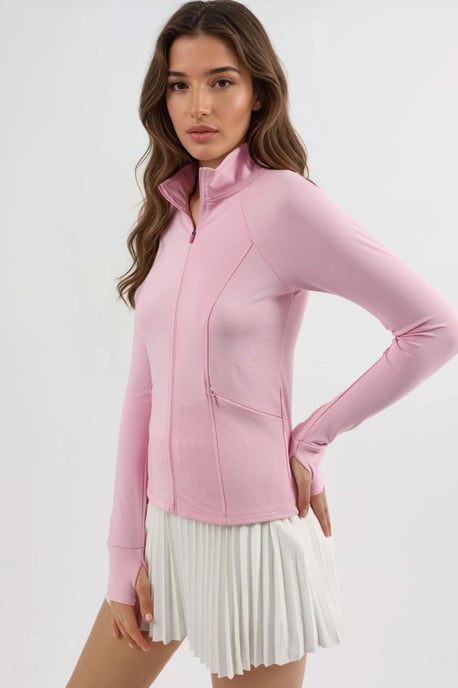 Fitted Knitted Turtleneck Active Top - Image 6
