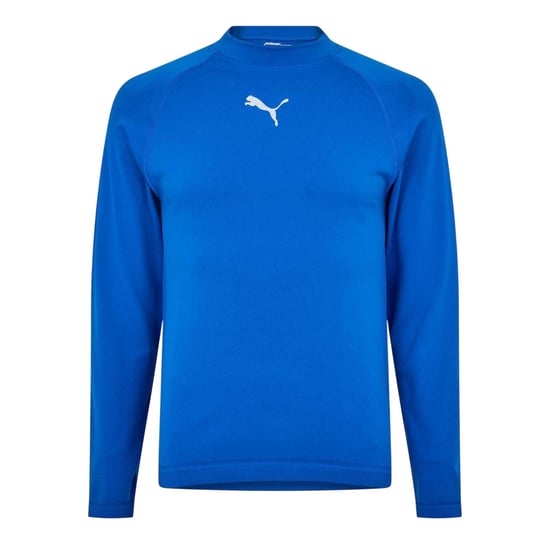 Puma Heren Logo Crew Neck Fitted Base Layer Top (Blauw) - Image 1