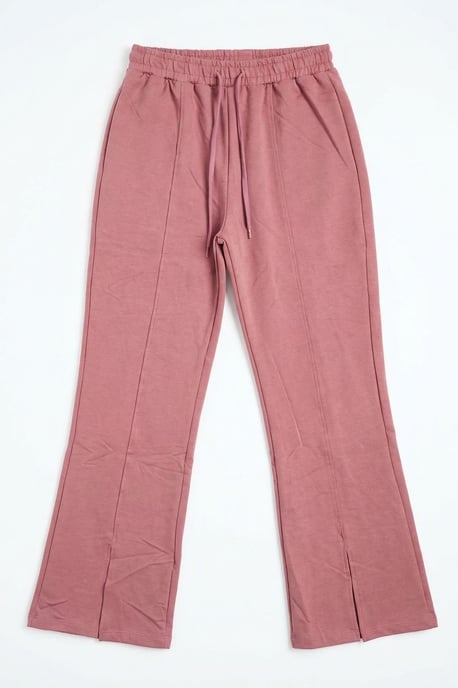 Hoge Taille Wijdlopende Gebreide Joggingbroek - Image 6