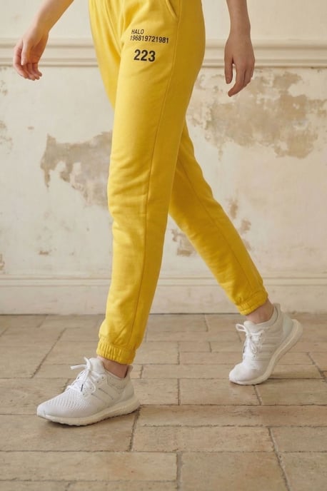 Mid-Waist Geprinte Katoen Lycra Joggingbroeken - Image 5