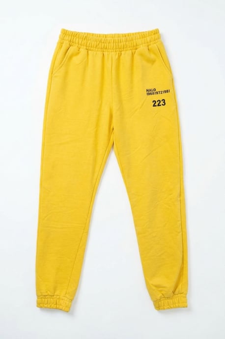 Mid-Waist Geprinte Katoen Lycra Joggingbroeken - Image 6