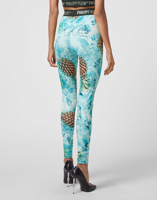 Sport Leggings Pineapple Skies - Image 3