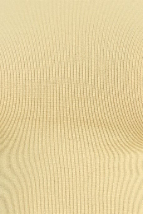 Slim Fit Crop Jersey Blouse - Image 3