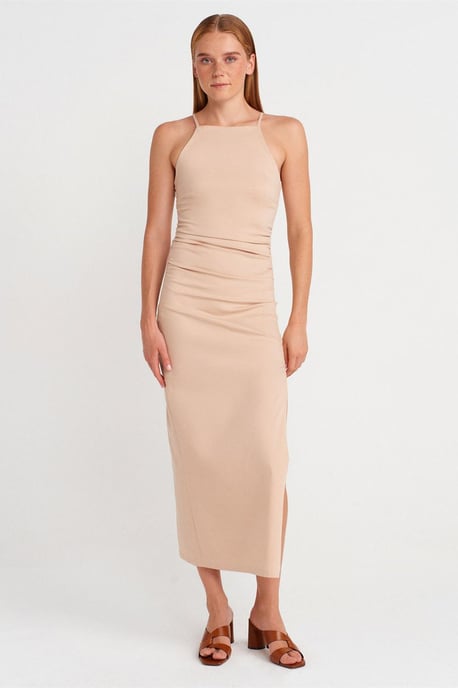 Bodycon Halter Midi-jurk Met Splits - Image 4