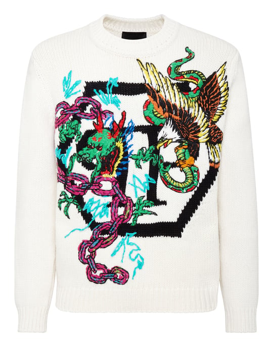 Pullover Ronde Hals Tattoo - Image 1