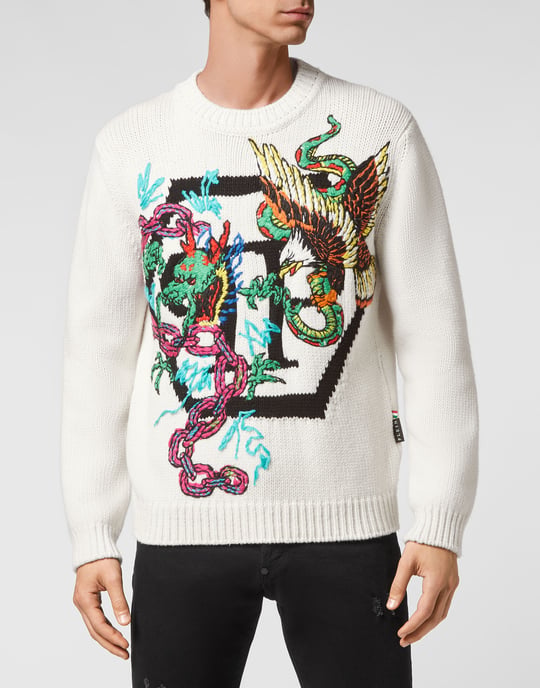 Pullover Ronde Hals Tattoo - Image 2