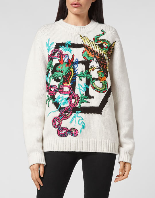 Pullover Ronde Hals Tattoo - Image 3