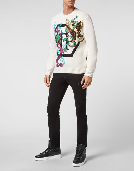 Pullover Ronde Hals Tattoo - Image 5