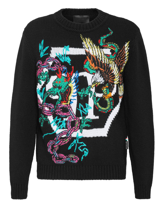Pullover Ronde Hals Tattoo - Image 1