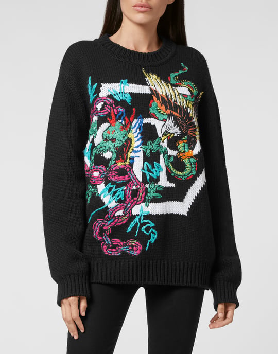 Pullover Ronde Hals Tattoo - Image 3