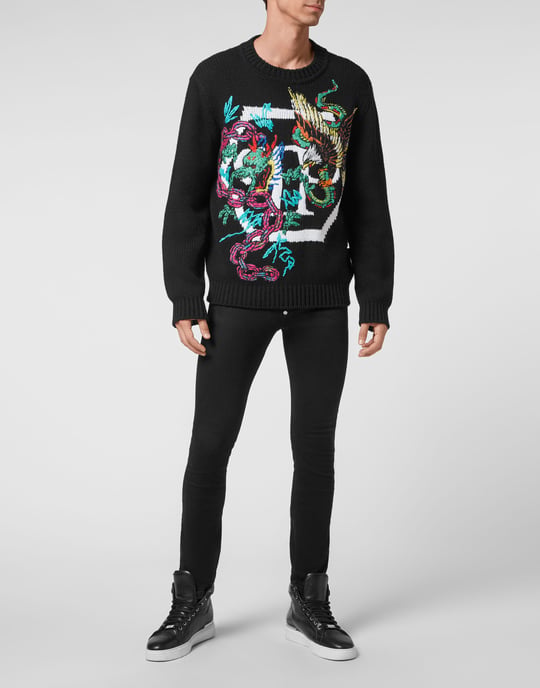 Pullover Ronde Hals Tattoo - Image 5