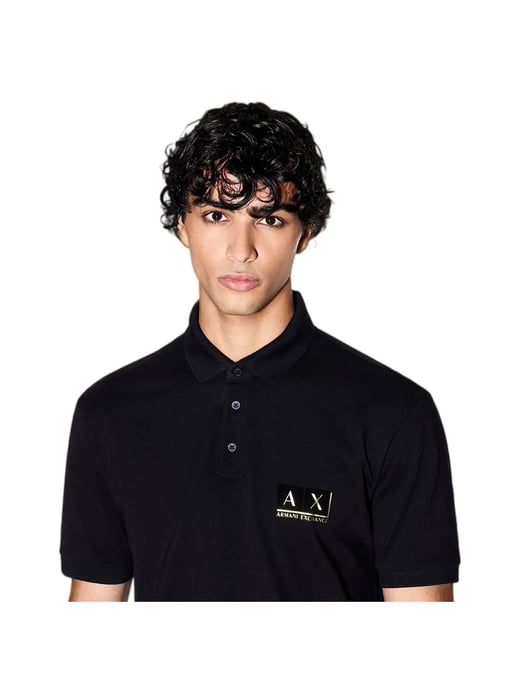 Armani Exchange herenpolo met patch - Image 3