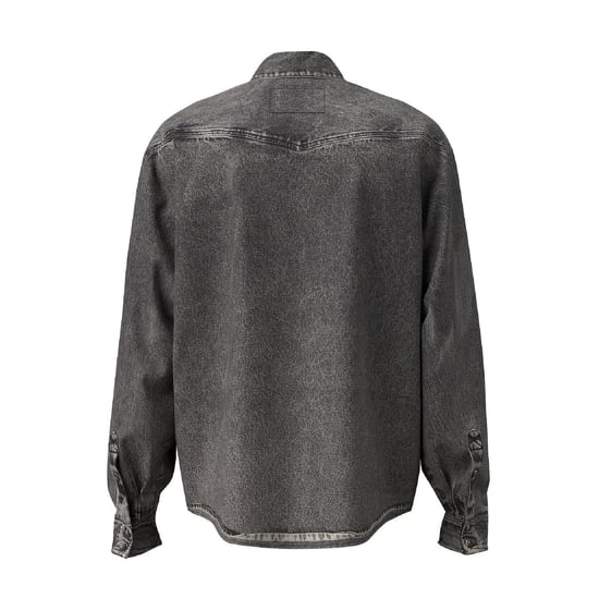 Diesel Heren Gils Denim Overhemd (Zwart/Grijs) - Image 3