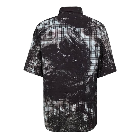 Diesel Heren Globe geruit overhemd met korte mouwen (Zwart) - Image 3