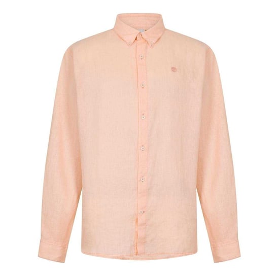 Timberland Heren Linnen Relaxed Fit Overhemd (Perzik) - Image 1