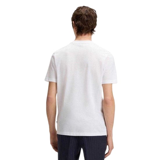 Boss Heren Bubble Normaal T-Shirt (Wit) - Image 3