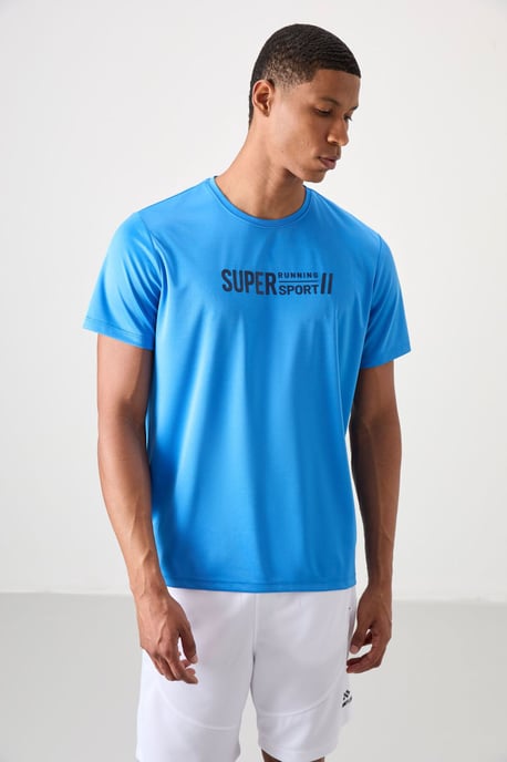 Heren Gedrukt Crew Neck T-Shirt - Image 4