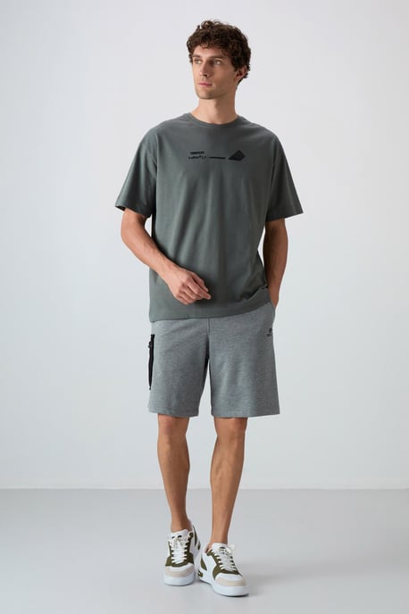 Oversized Katoen-Polyester Crew Neck T-Shirt - Image 3