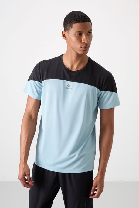 Heren T-shirt met kleurafwisseling en ronde hals - Image 4