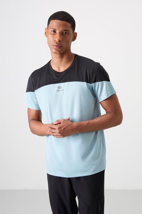 Heren T-shirt met kleurafwisseling en ronde hals - Image 5