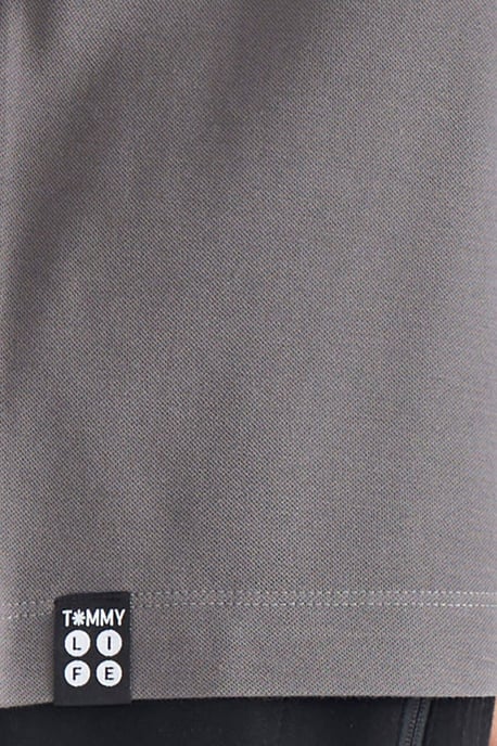 Heren Katoenen Polo T-Shirt Met Tekstprint - Image 3