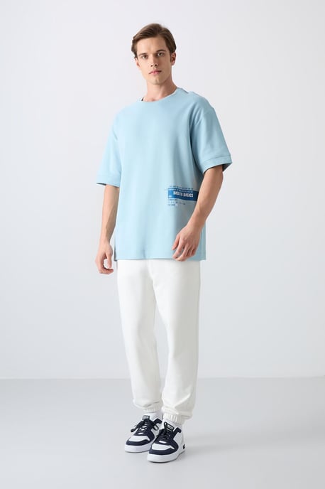 Oversized Katoennen Blend Ronde Hals T-Shirt - Image 4