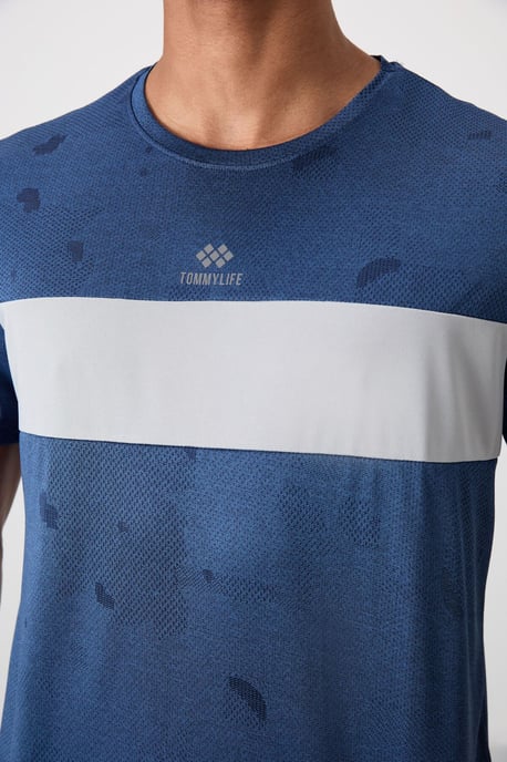 Heren Kleurverloop Crewneck T-Shirt - Image 4
