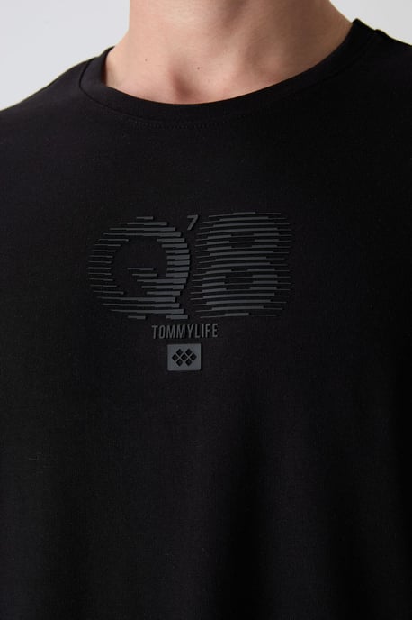 Overmaat Geprinte Logo Rundhals T-shirt - Image 3