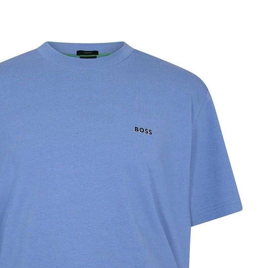 Boss Heren Logo Regular T-Shirt (Blauw) - Image 2