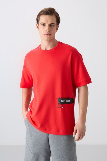 Overz nde Katoenmix Crew Neck T-Shirt - Image 1