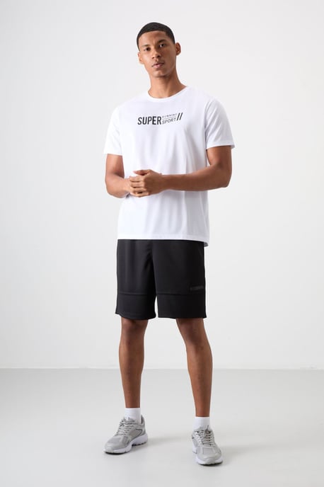 Heren Gedrukt Crew Neck T-Shirt - Image 2