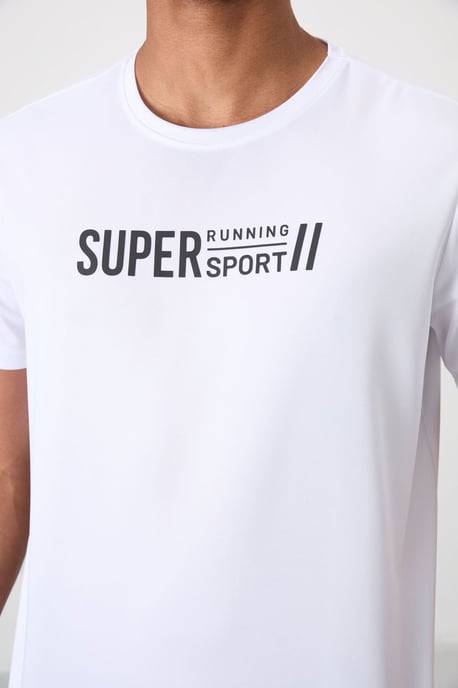 Heren Gedrukt Crew Neck T-Shirt - Image 3