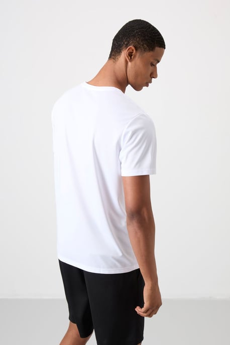 Heren Gedrukt Crew Neck T-Shirt - Image 5