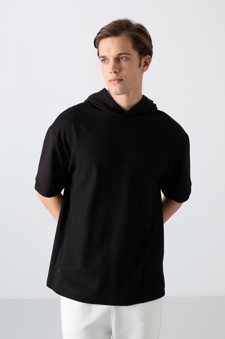 Oversized Kaptrui met Korte Mouwen - Image 1