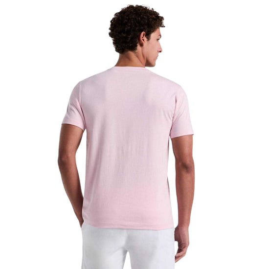 Original Penguin Heren Pete Geborduurd Logo T-Shirt (Roze) - Image 3