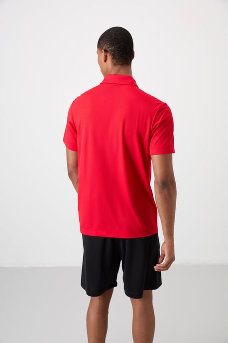Heren Kleurblok Polo T-Shirt - Image 5