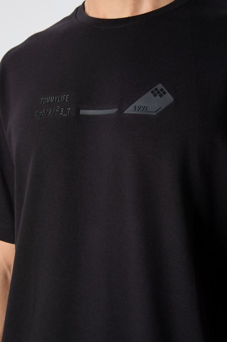 Overmaatse Katoen-Polyester Crew Neck T-Shirt - Image 3