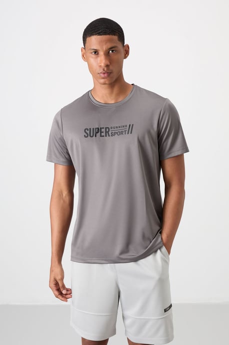 Heren Geprinte Ronde Hals T-Shirt - Image 1