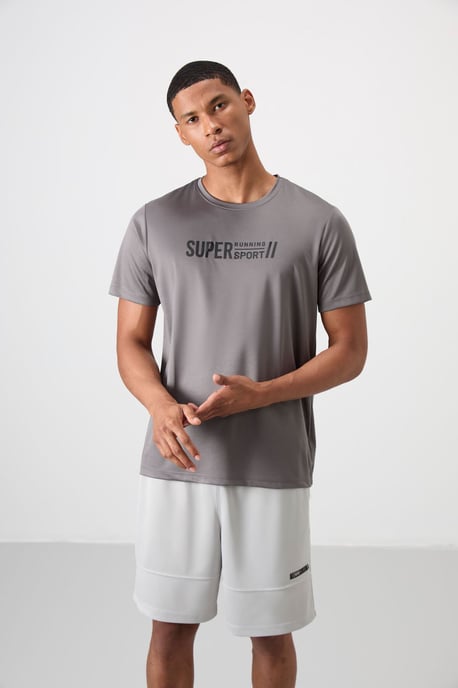 Heren Geprinte Ronde Hals T-Shirt - Image 4