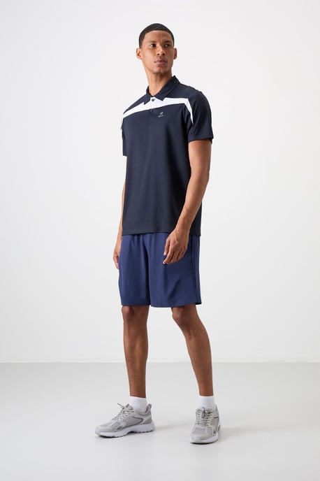 Heren Kleurgeblokker Polo T-Shirt - Image 2