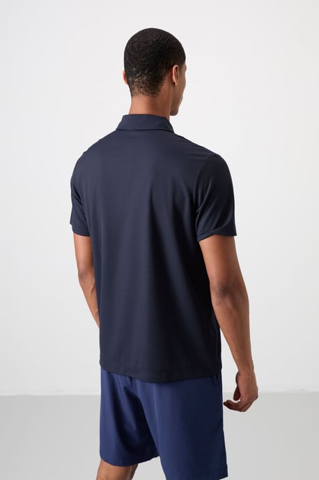 Heren Kleurgeblokker Polo T-Shirt - Image 5