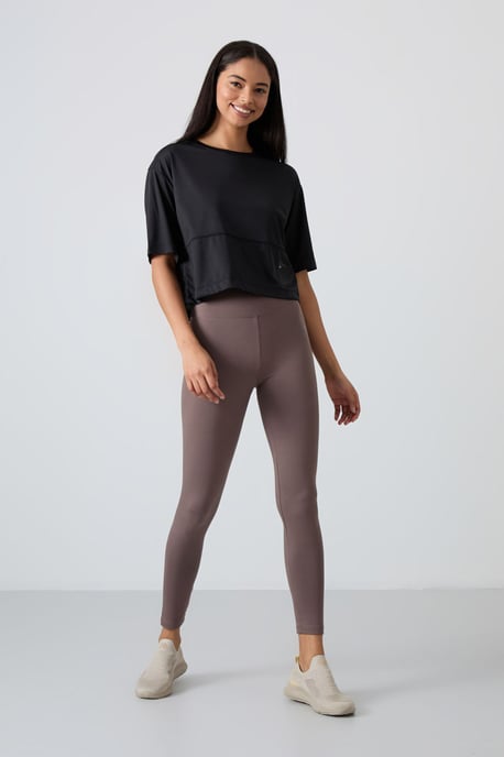 Overmaatse Polyester Crew Neck T-Shirt Met Pocket - Image 3