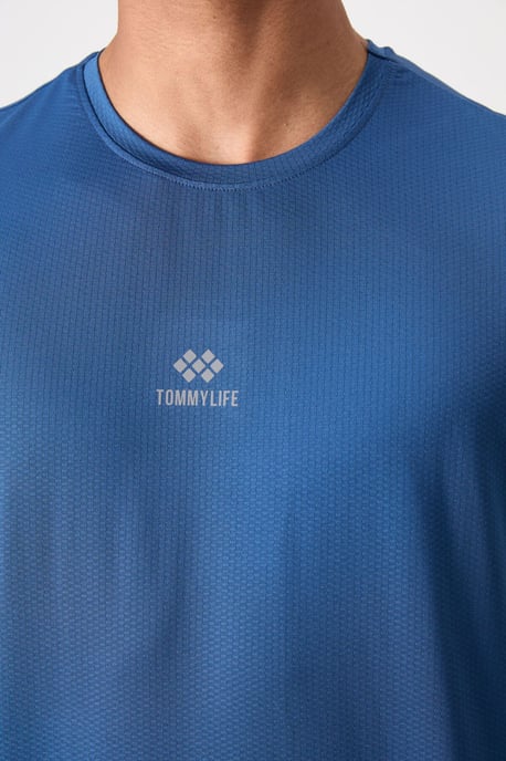 Heren T-shirt met logo-patch en korte mouwen - Image 4