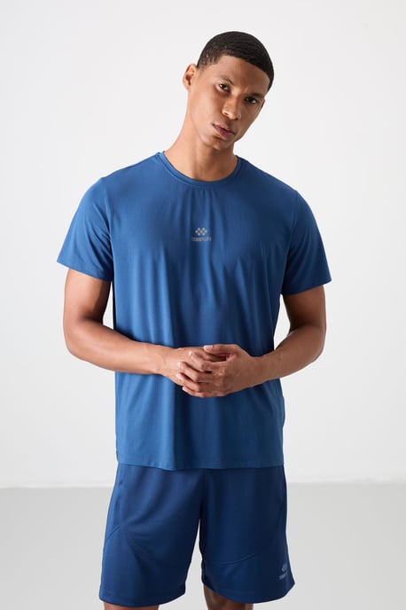 Heren T-shirt met logo-patch en korte mouwen - Image 5