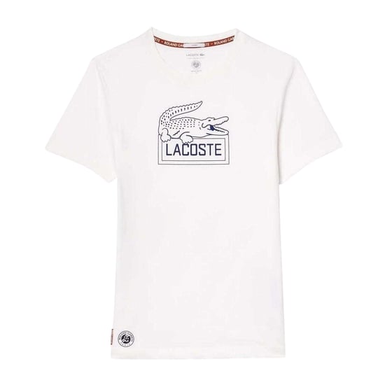 Lacoste Unisex volwassen Roland Garros Editie Normaal T-Shirt (Wit) - Image 1