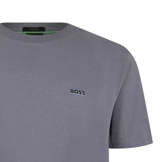 Boss Heren Logo Regular T-Shirt (Medium Grijs) - Image 2