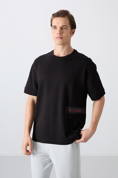 Oversized Katoenmix Crewneck T-Shirt - Image 4