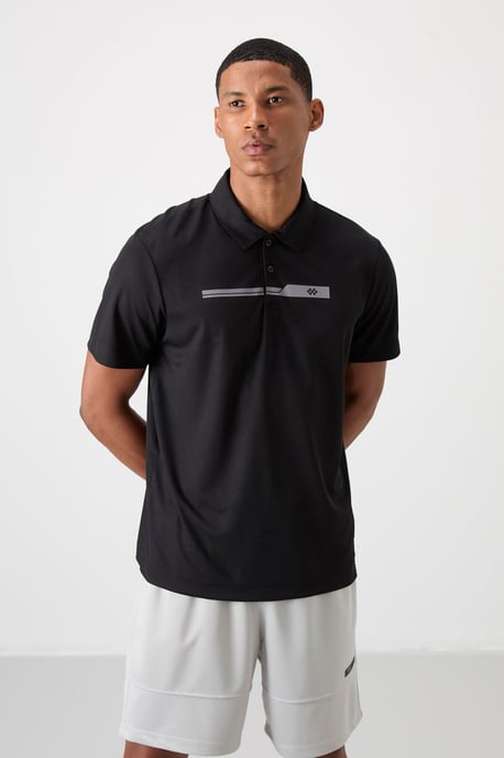 Heren Polo Kraag Knop T-Shirt - Image 3